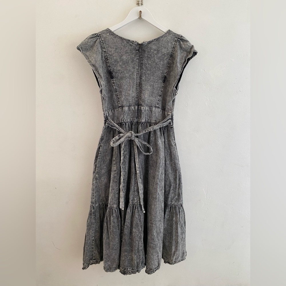 Denim Midi Dress Pilcro by Anthropologie  Charcoal Dress Denim Midi - Picture 5 of 12